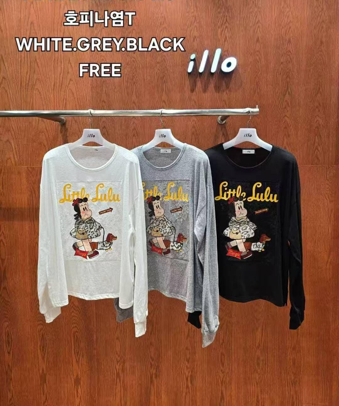 IO5136 女孩圖案Tee