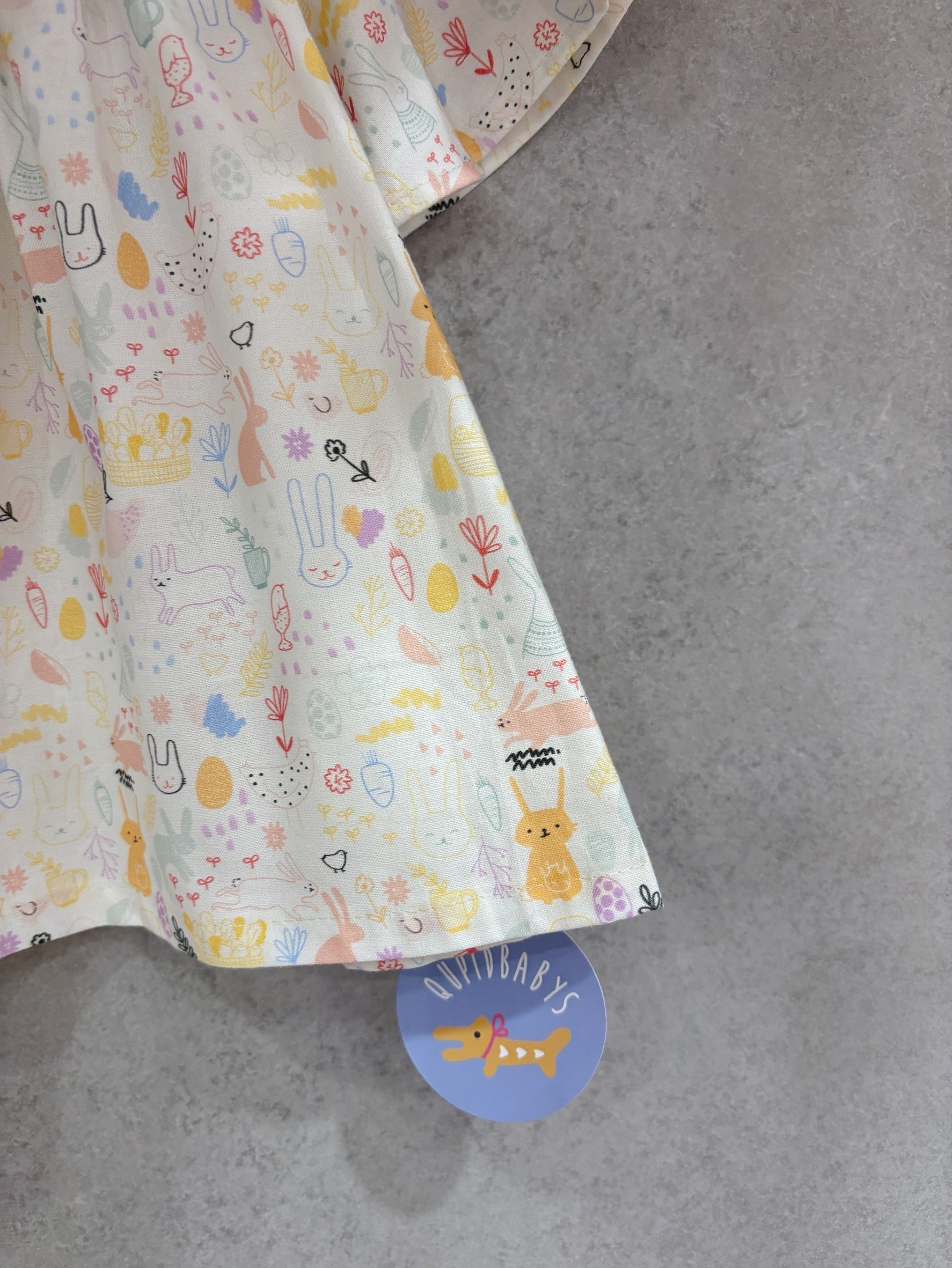 兔兔愛吃胡蘿蔔 蝴蝶上衣（90）