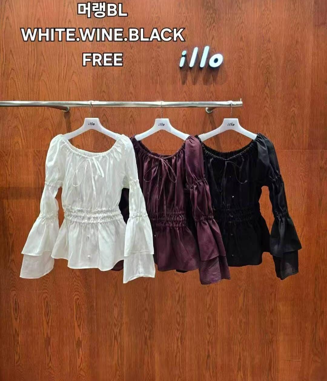 IO5138 浪漫橡筋收腰上衣