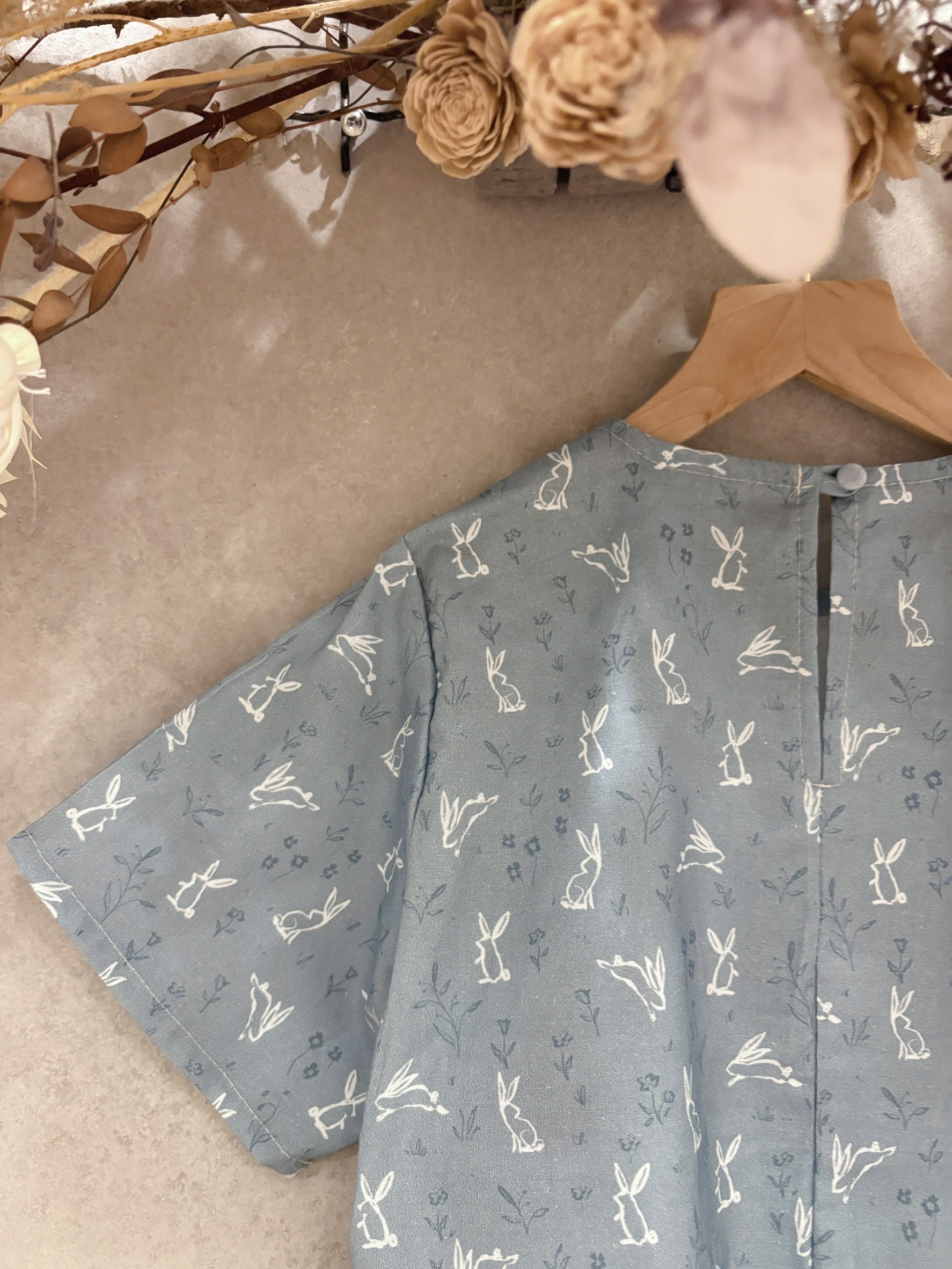 藍兔兔 口袋短袖上衣（130）