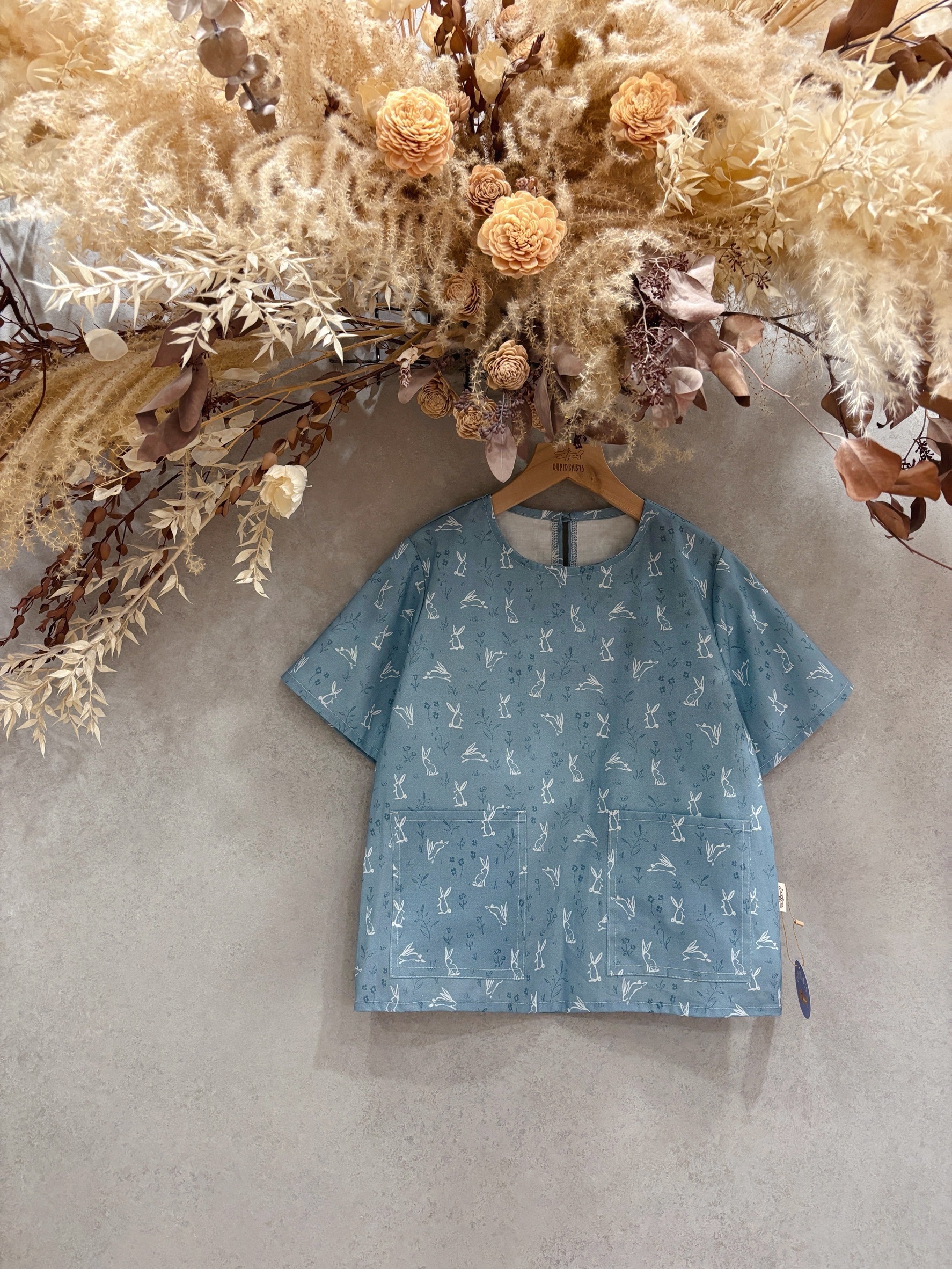 藍兔兔 口袋短袖上衣（130）