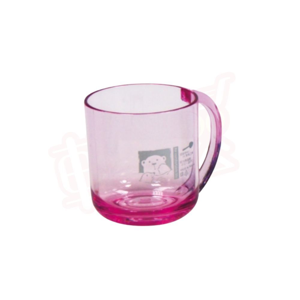 繽紛熊熊透明馬克杯 320ml｜塑膠杯 水杯 兒童杯 漱口杯【輕鬆購五金百貨】