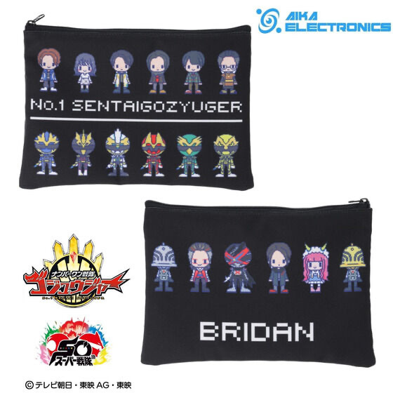 240530 Pbandai 預訂 2026/1月 ナンバーワン戦隊ゴジュウジャー×AIKA ELECTRONICS（アイカエレクトロニクス） ポーチ