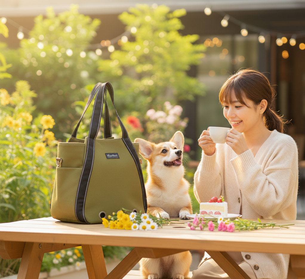 PetPro Japan Happy Days 寵物手提袋 (貓狗適用) (只剩黑色)