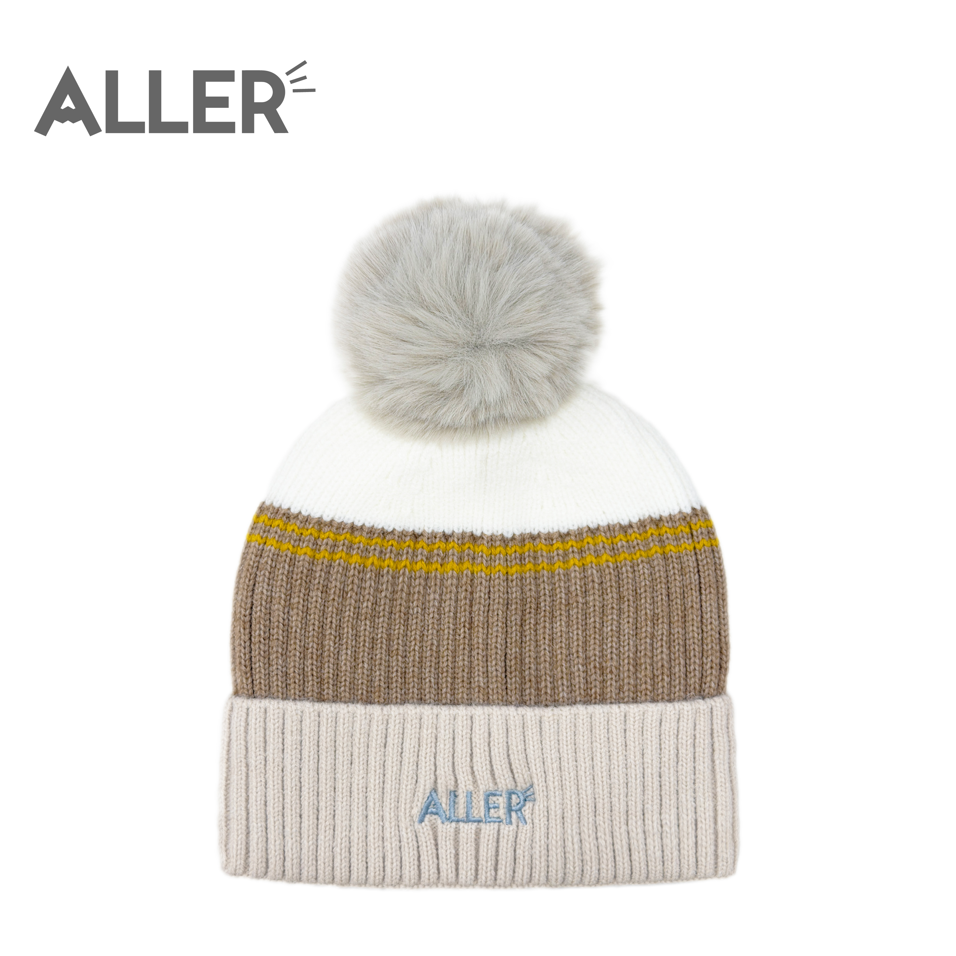 ALLER 加絨毛球保暖帽 中性款 (5色) 41AL9104