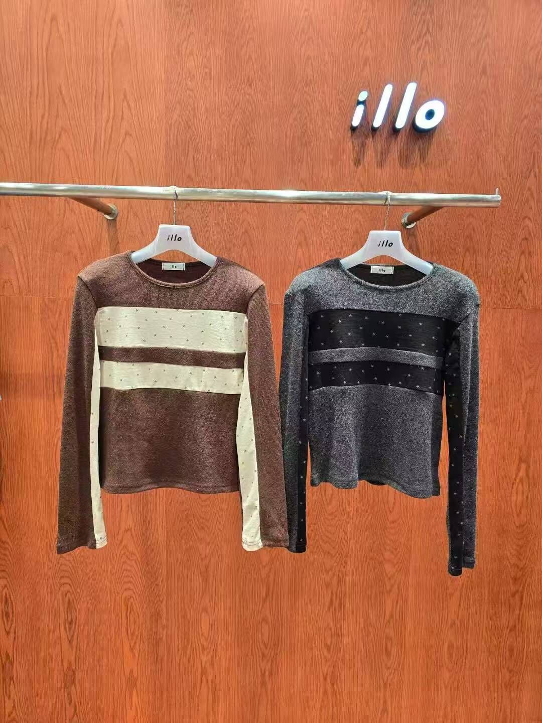 IO5143 星星拼色上衣