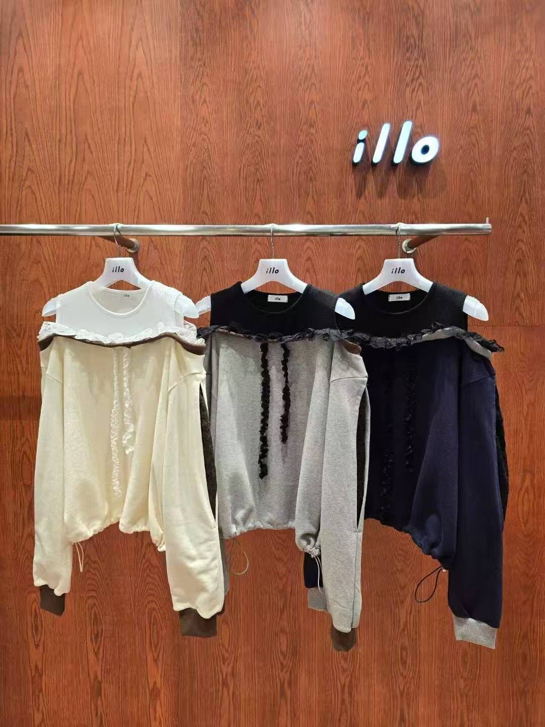 IO5144 捲邊拼接衛衣