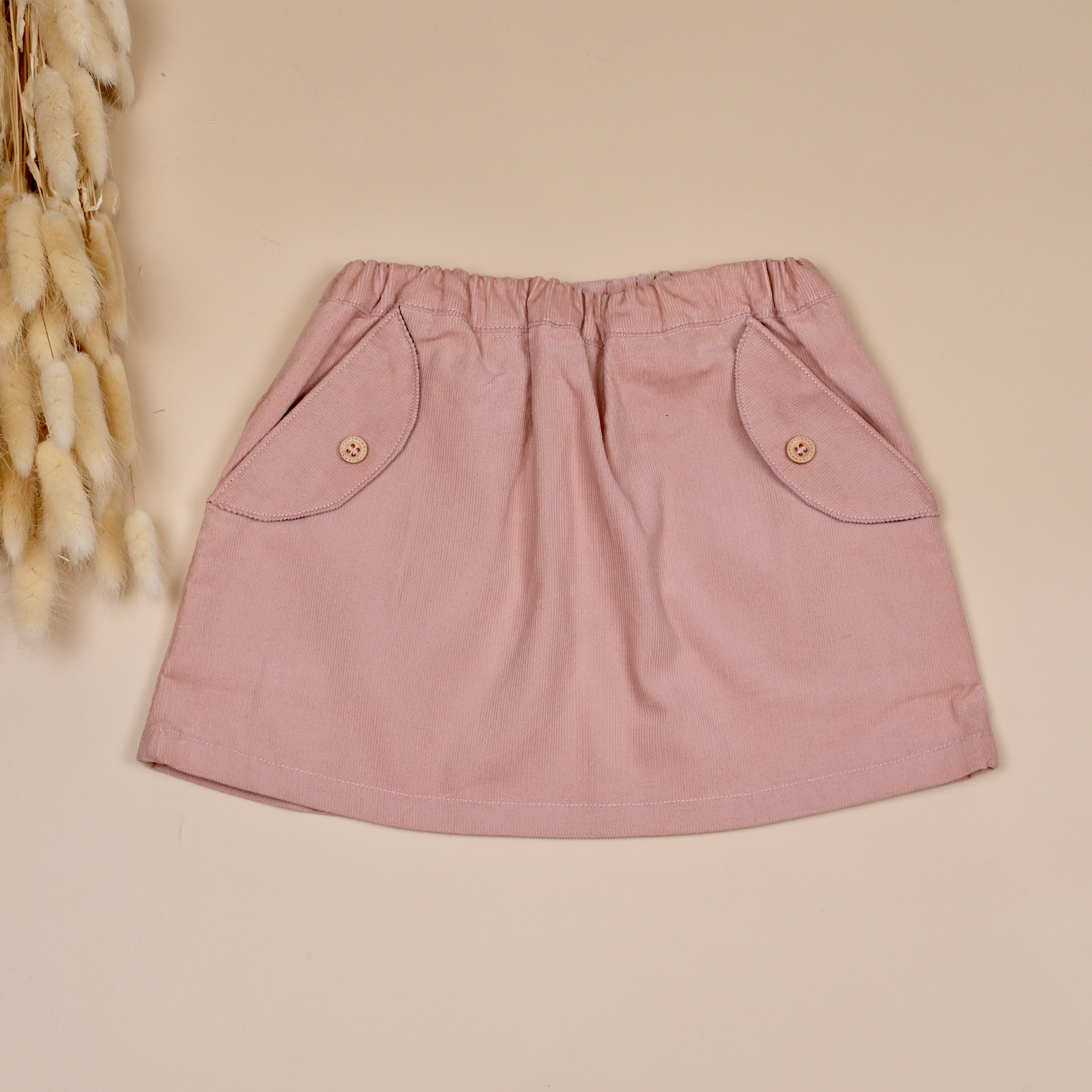 粉紅色 ෆ 手作女童迷你短裙