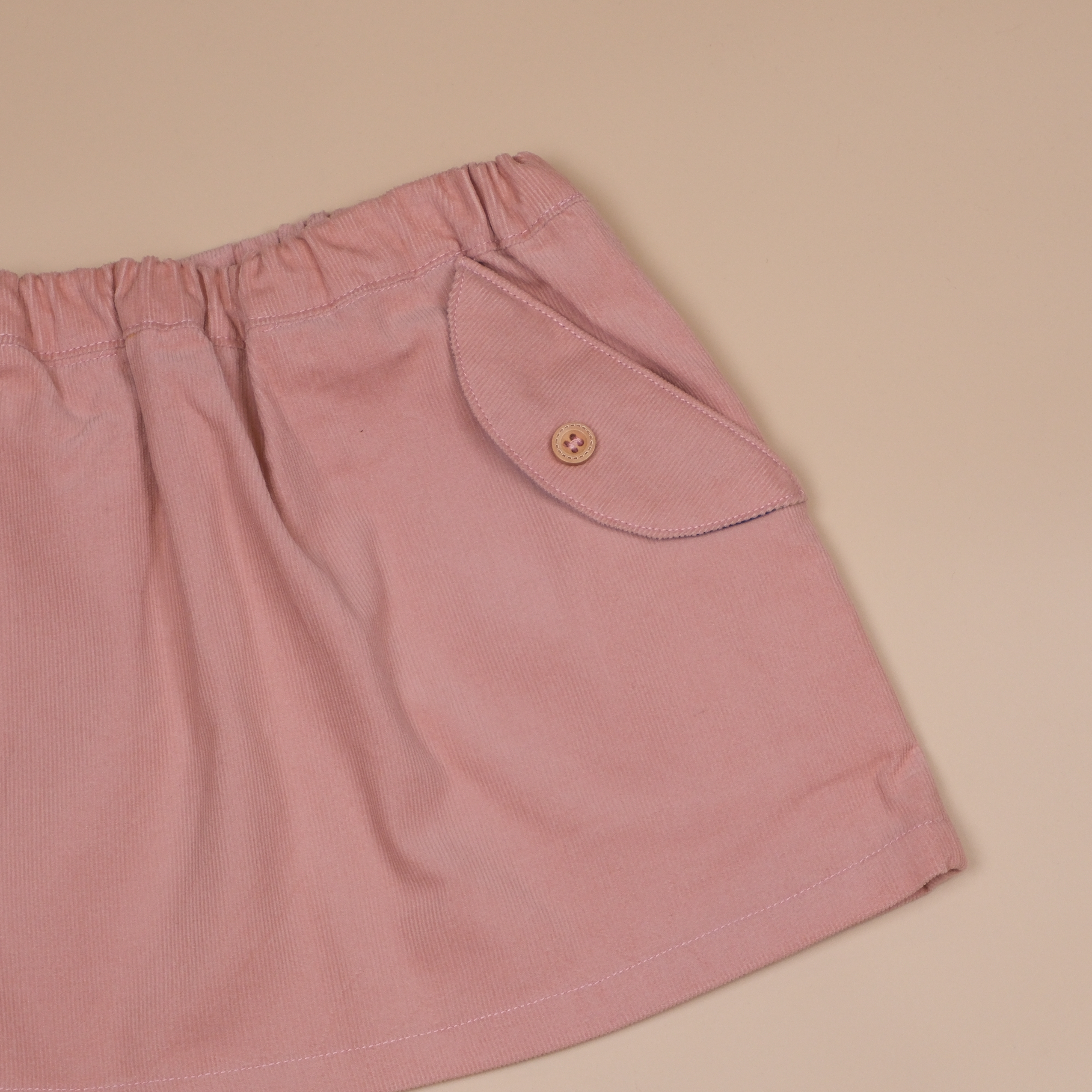 粉紅色 ෆ 手作女童迷你短裙