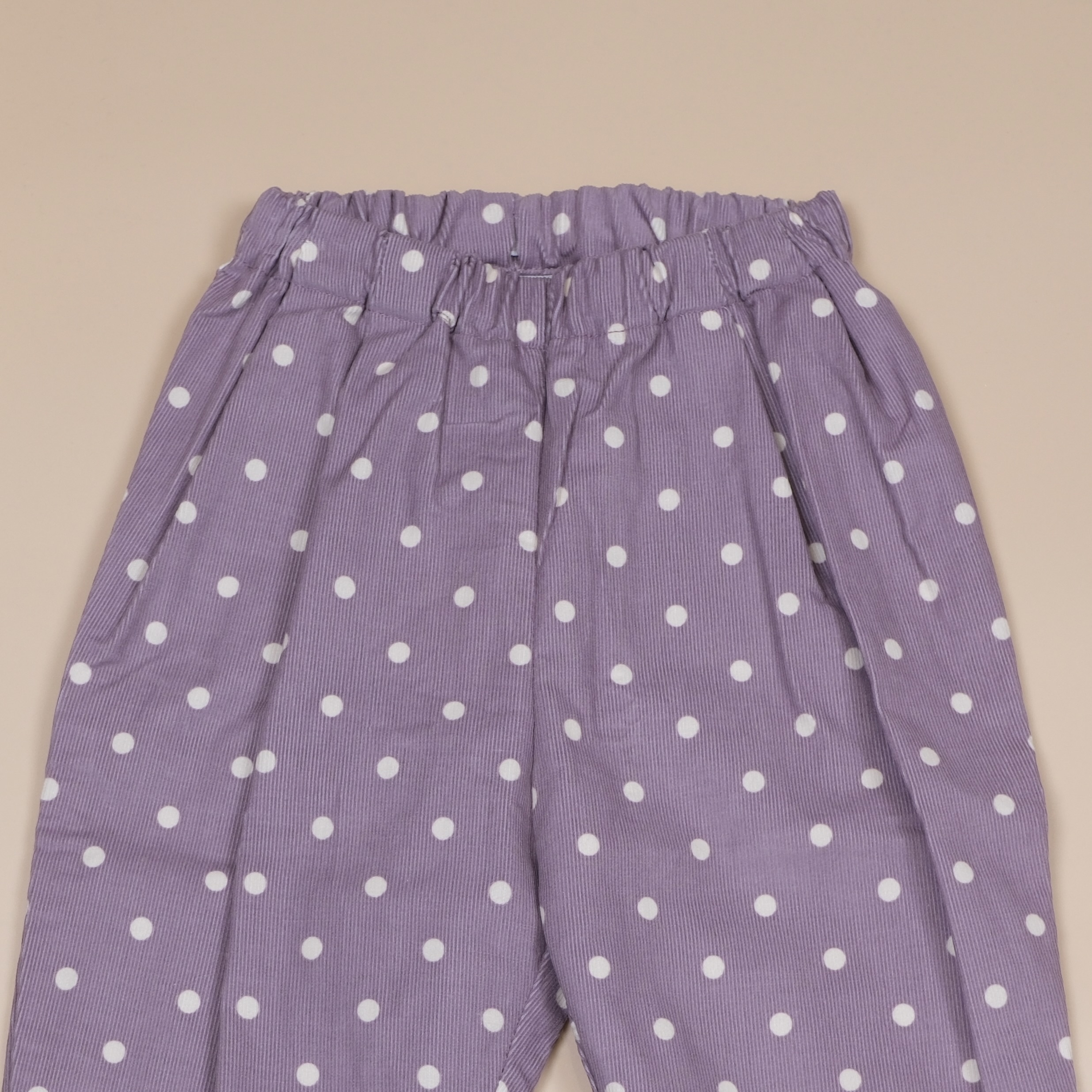 布間日子系列 ◊ 紫色點點 ◊ 手作童裝長褲