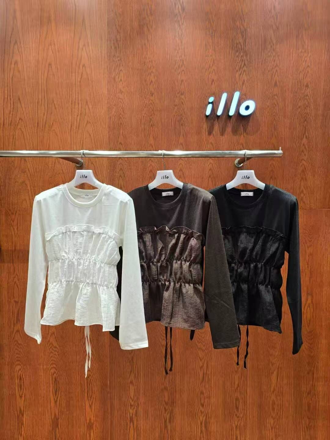 IO5147 假兩件馬甲上衣