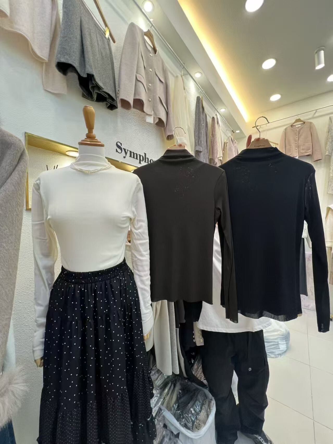 SY5128 小企領貼身軟綿上衣