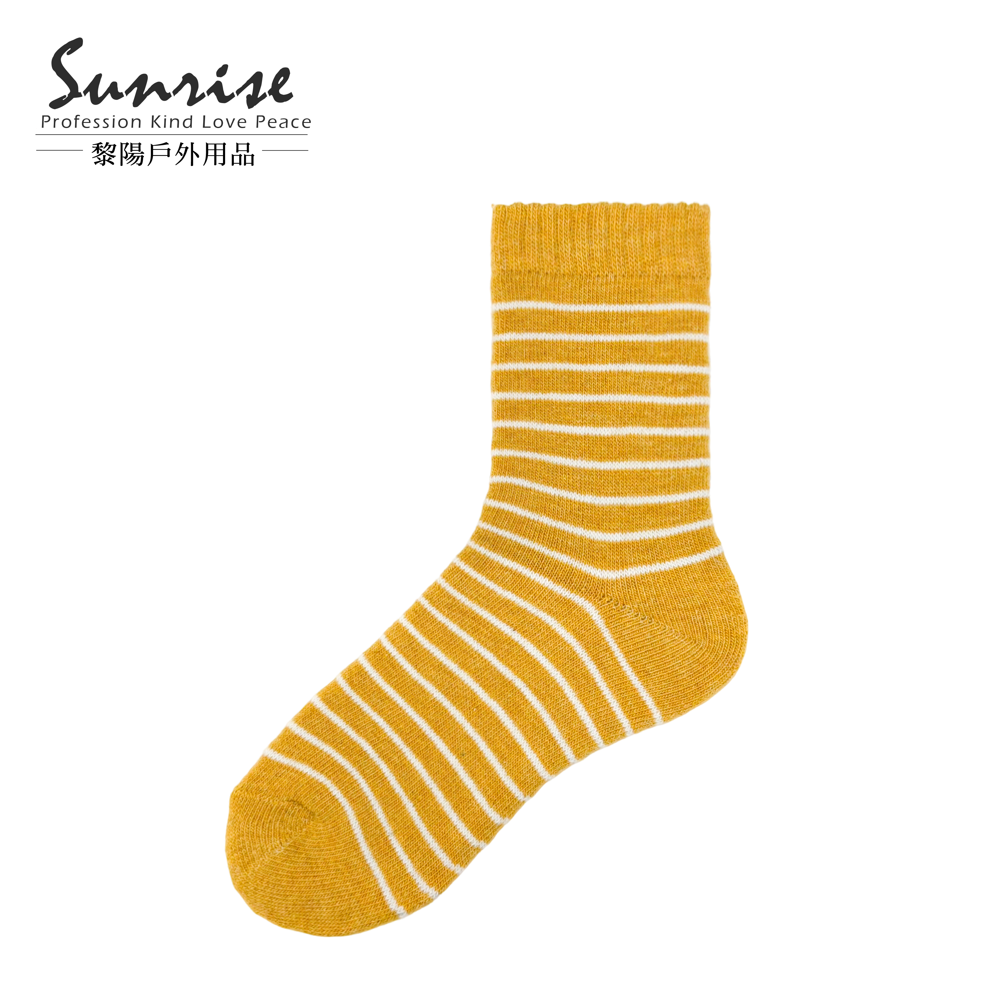 條紋中筒羊絨襪 女款 (5色) 44KK2006