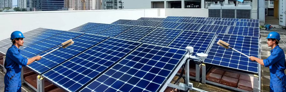 學校太陽能板清洗 10KW