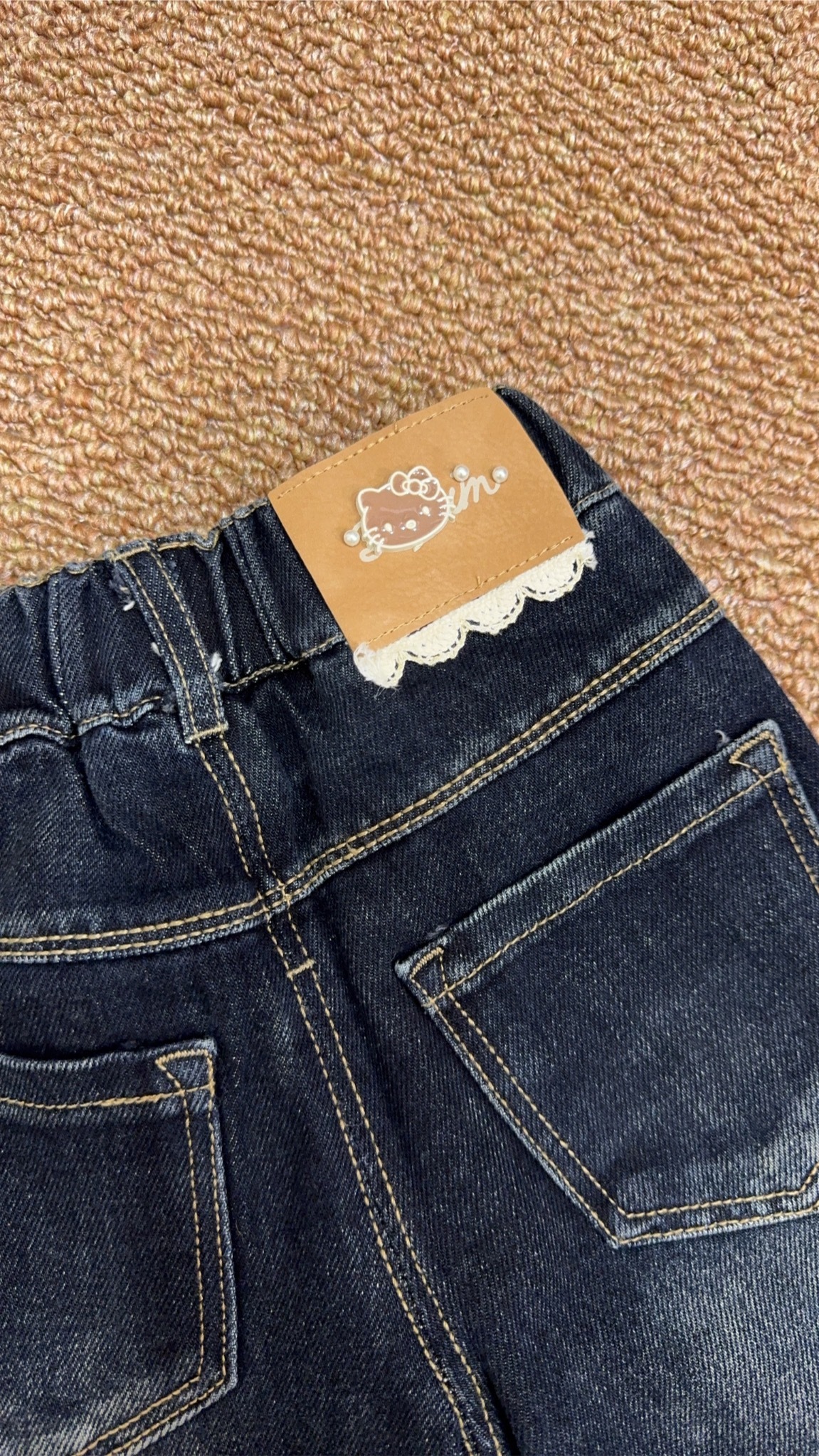 878 經典刷色直筒牛仔褲d08