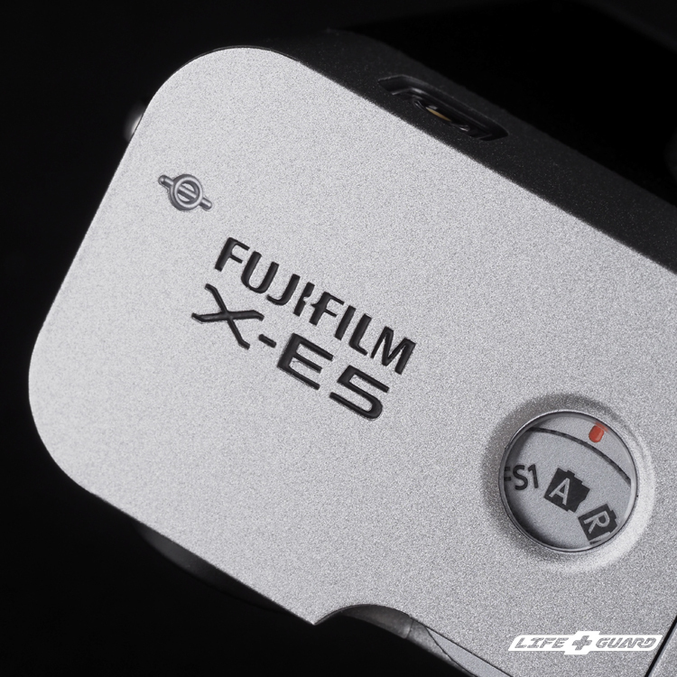 LIFE+GUARD FUJIFILM X-E5 貼膜細節圖，LIFE+GUARD 專機專屬設計開版