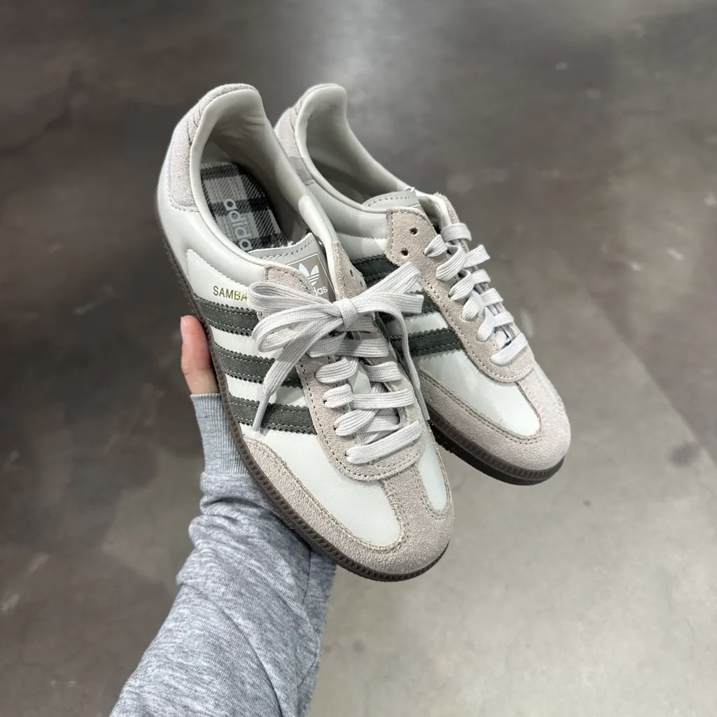 ADIDAS ORIGINALS SAMBA OG 抹茶綠 米白綠 森巴 德訓鞋 JR0893