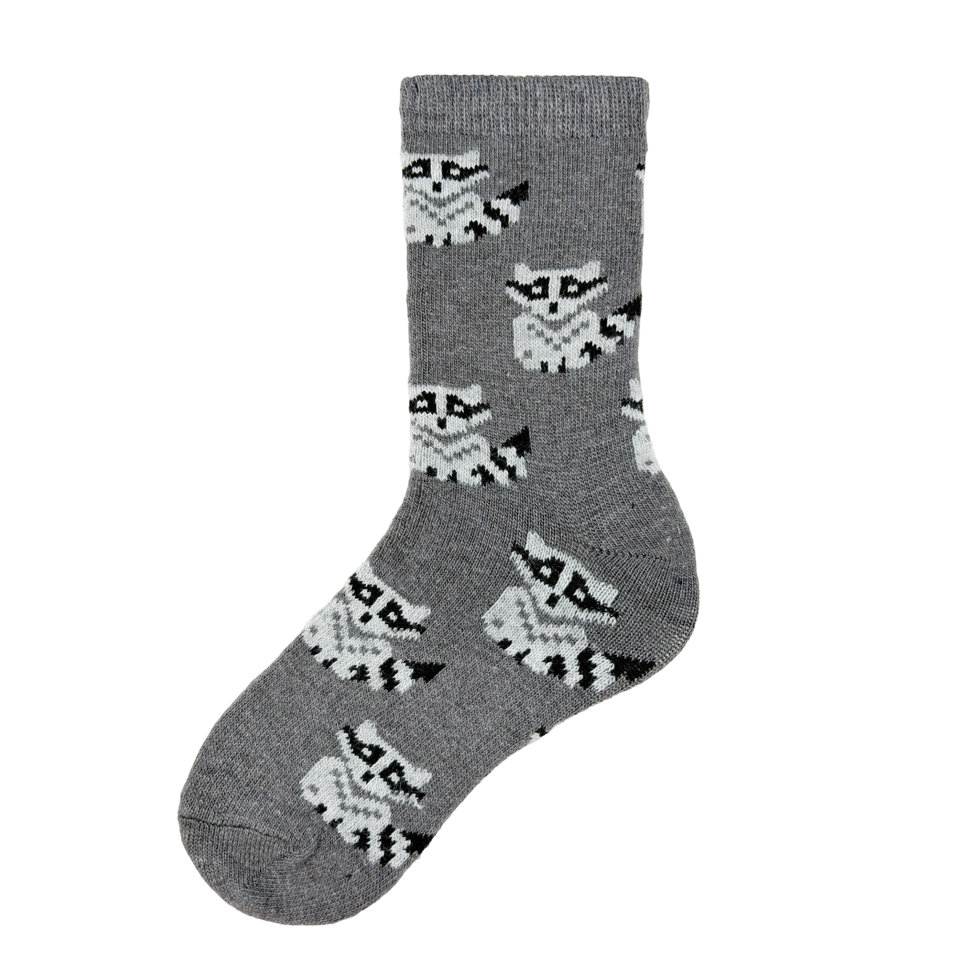 圖騰中筒羊毛襪 女款 (4色) 44KK2004