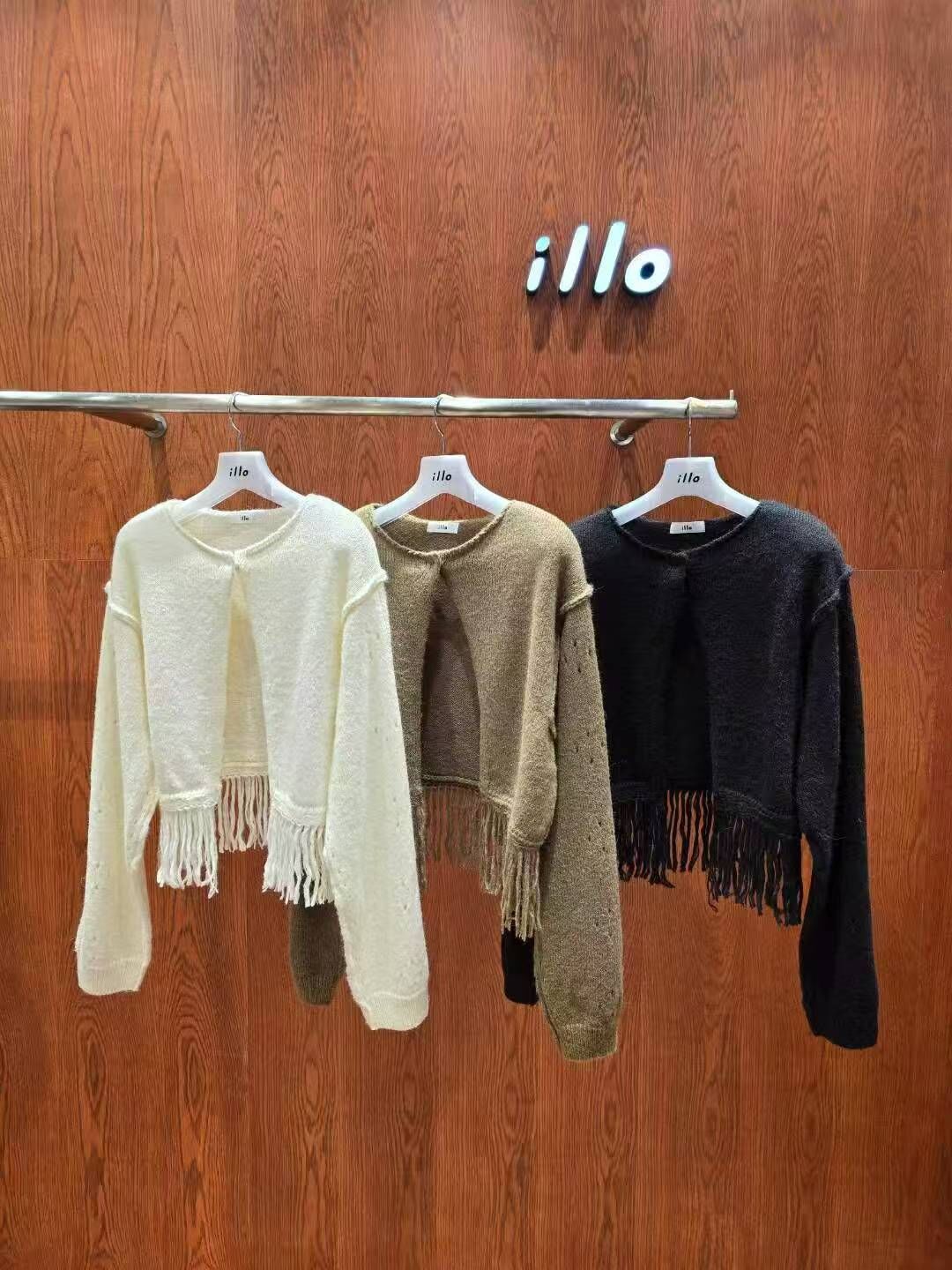 IO5151 流蘇針織外套