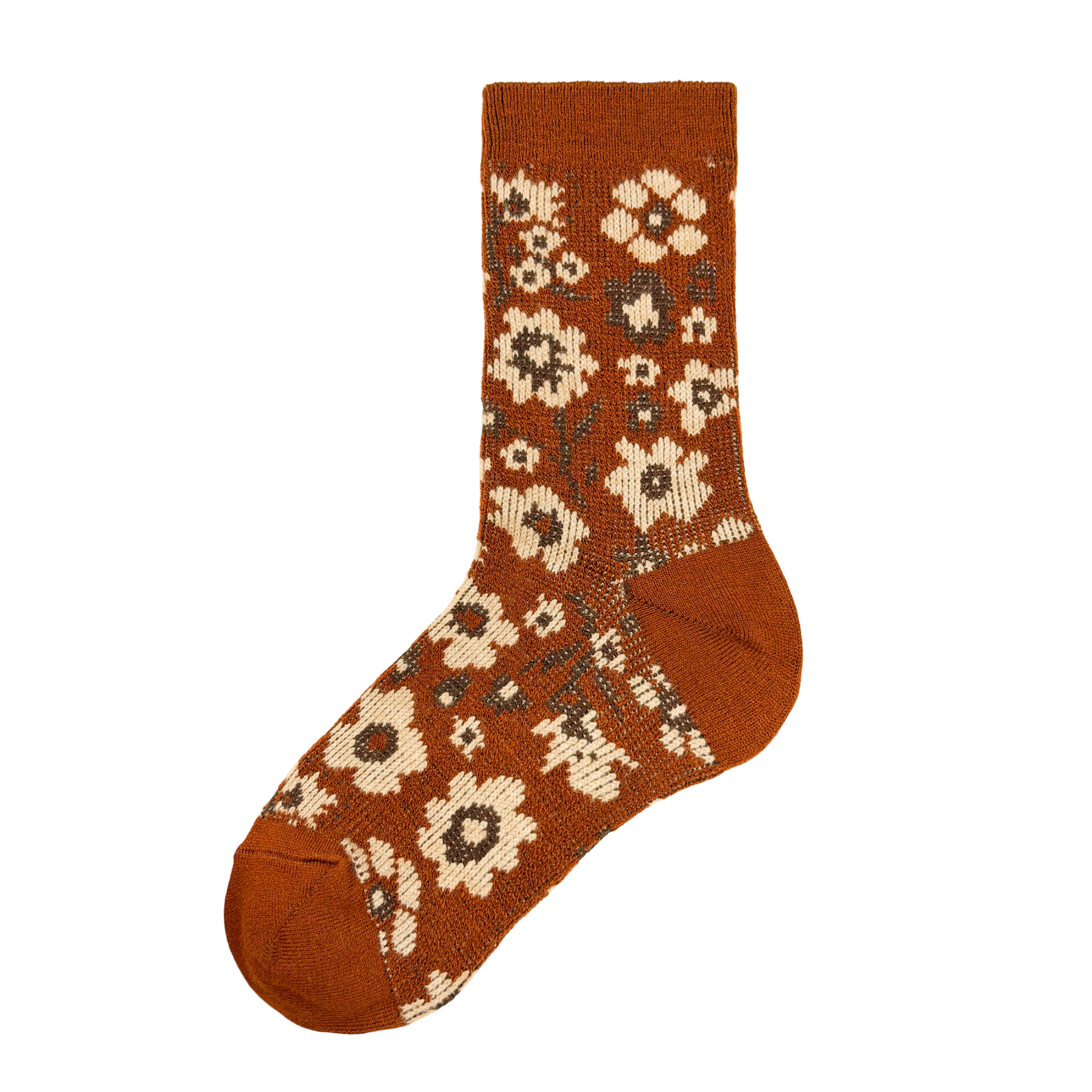 花朵中筒羊毛襪 女款 (5色) 44KK2008