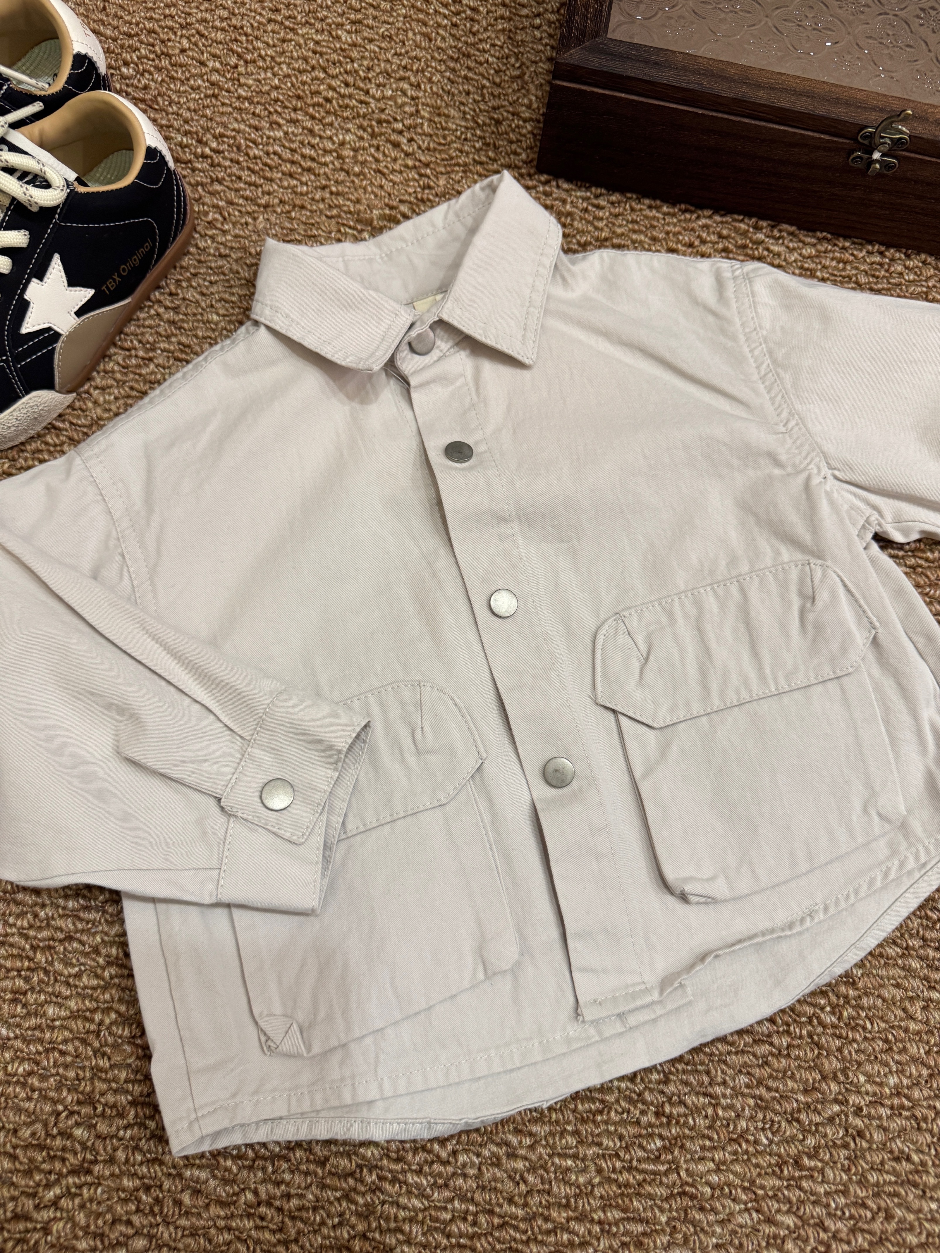 NH6165背後造型襯衫外套d14