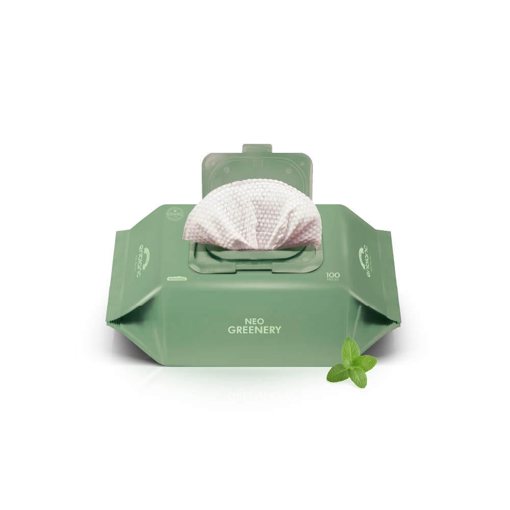 ENBLANC NEO GREENERY｜輕柔薄荷｜有蓋純水濕紙巾｜100抽