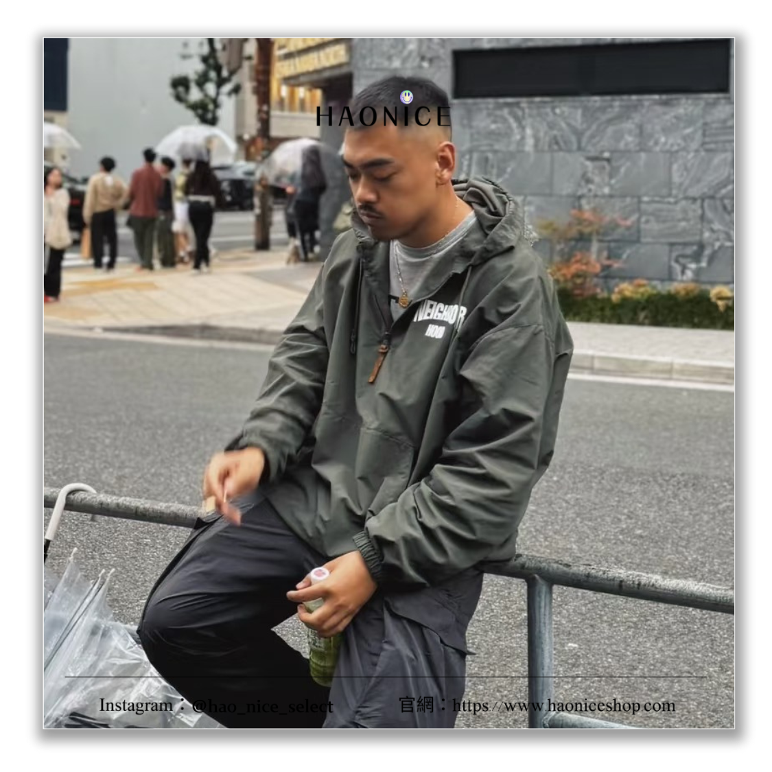 【HAO NICE】潮流精品🔥NEIGHBORHOOD 經典字母logo 日系 戶外機能衝鋒衣 連帽外套 風衣 半拉鏈