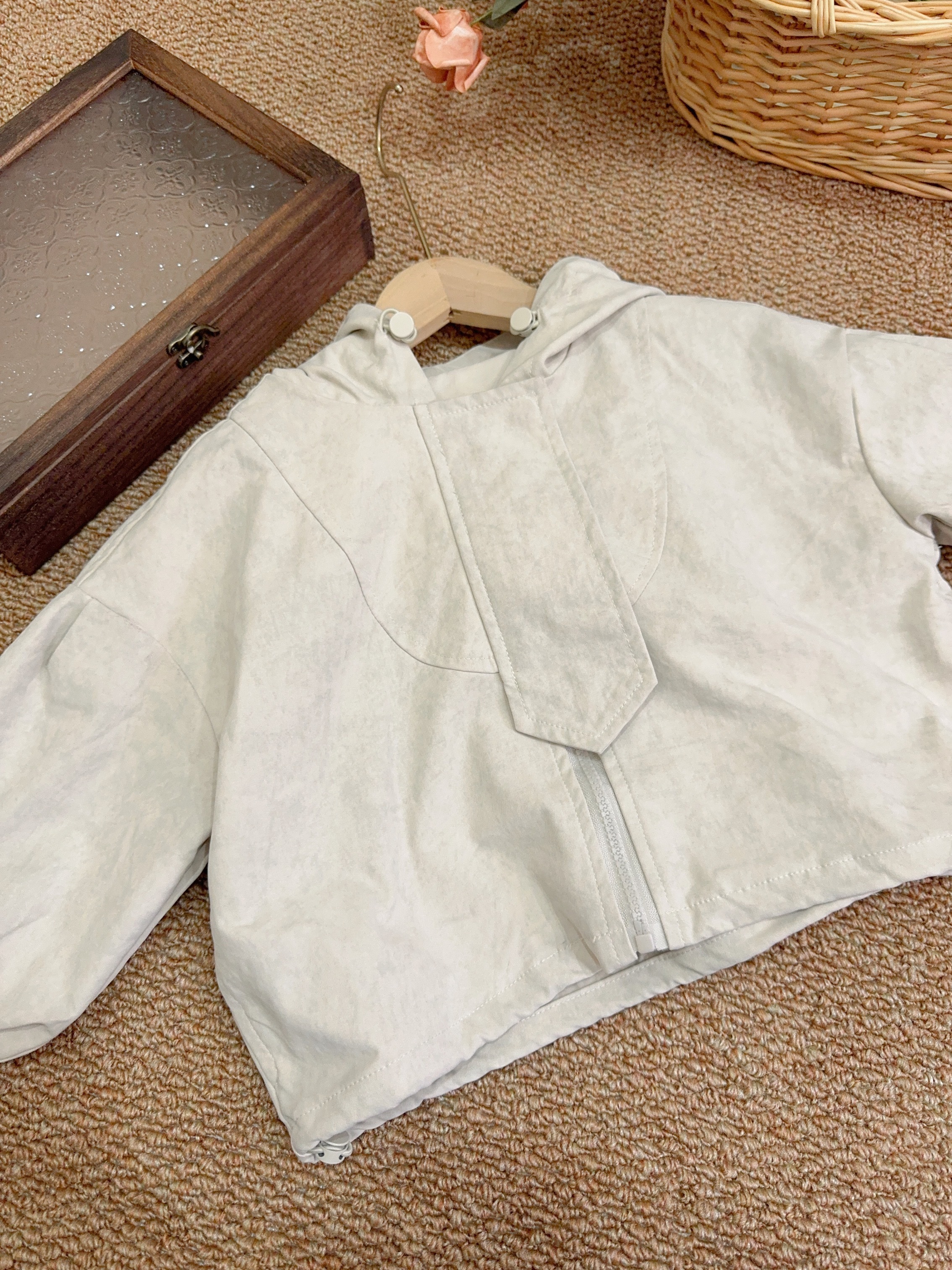 FBE02205斑駁感連帽外套d48