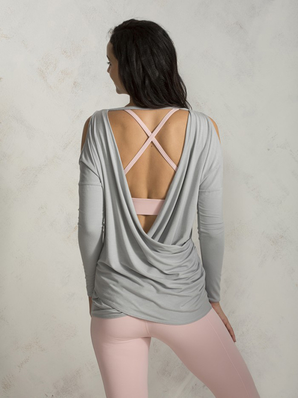 Pure 瑜珈服【Skinnocence 長袖上衣 (無胸墊) - P240002】健身