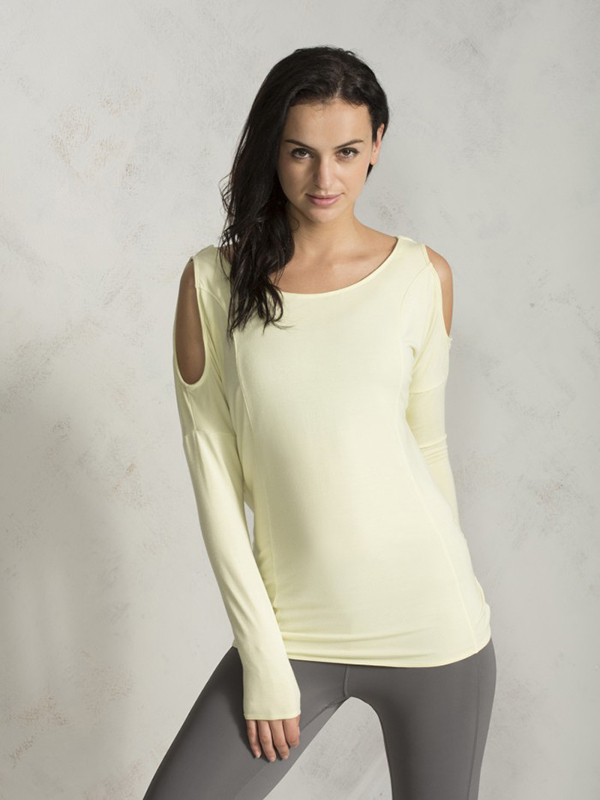 Pure 瑜珈服【Skinnocence 長袖上衣 (無胸墊) - P240002】健身