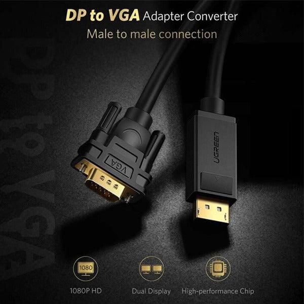 Ugreen DP 轉 VGA 影像傳輸線 - 1.5米_DP105-10247