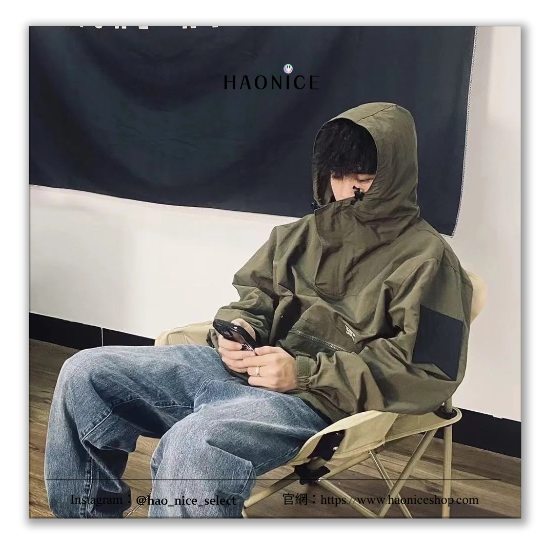 【HAO NICE】余文樂同款🔥WTAPS 日系 經典logo戶外機能衝鋒衣 軍事風 連帽外套 風衣 半拉鏈