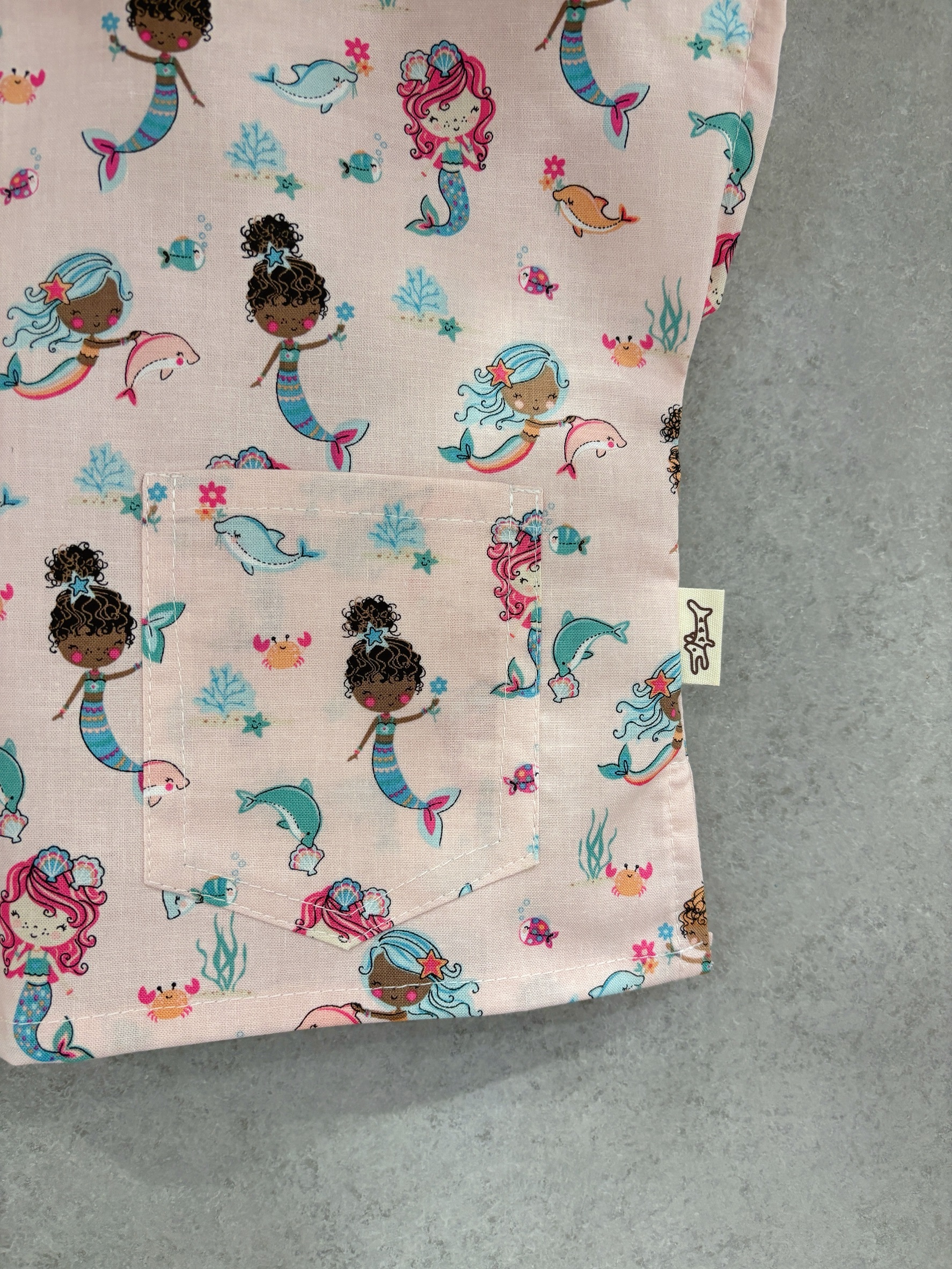 粉紅美人魚 落肩上衣（100）