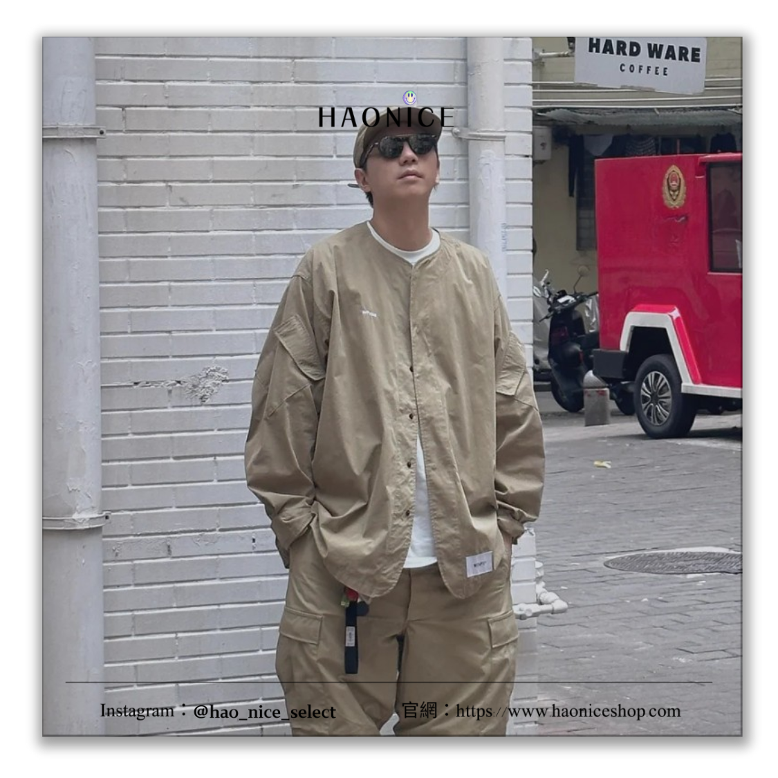 【HAO NICE】日系工裝潮🔥WTAPS 經典logo 白骨 工裝風 無領襯衫 長袖襯衫