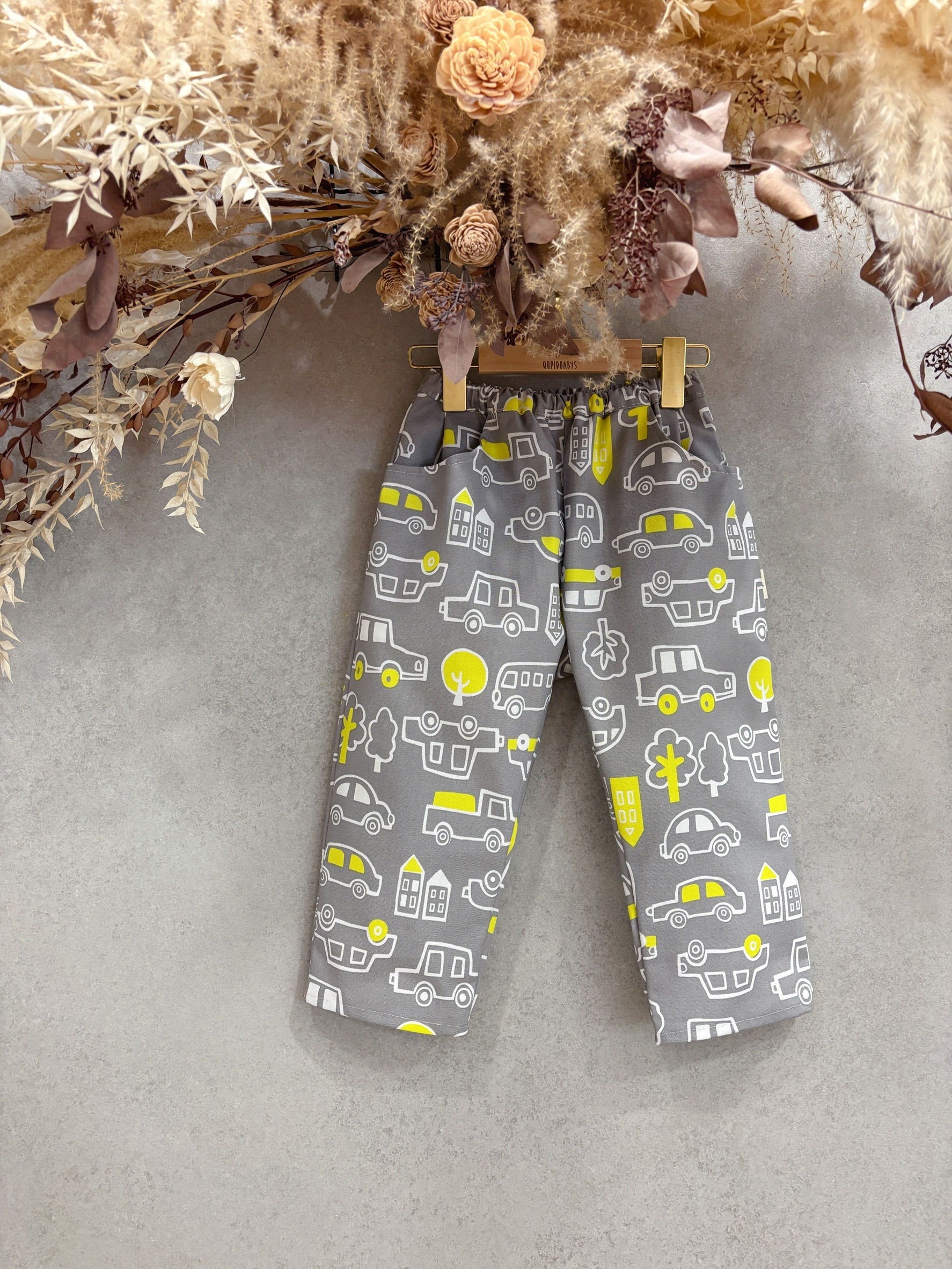 灰城市車車 長寬褲（100）