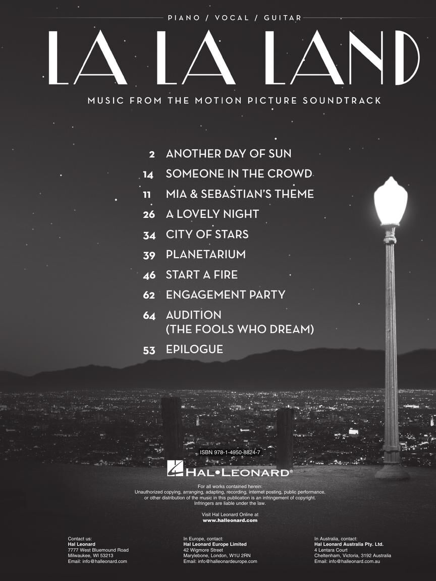 LA LA LAND《樂來越愛你鋼琴彈唱曲集》