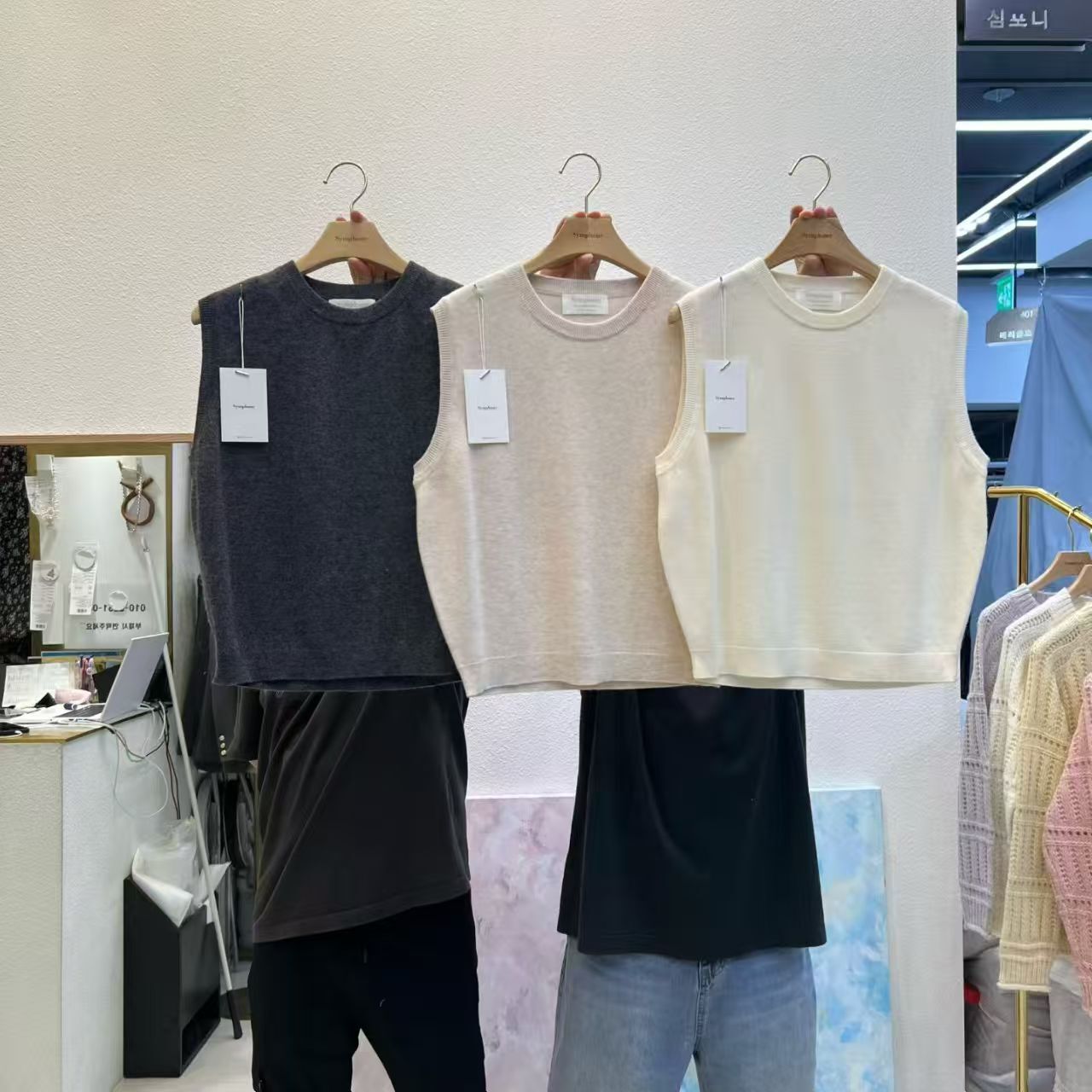 SY5139 超百搭針織圓領背心馬甲