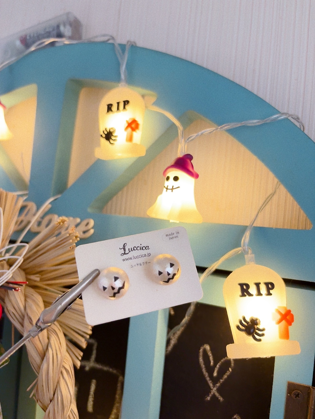 [萬聖節限定] Luccica 日本制鬼怪棉珠耳環