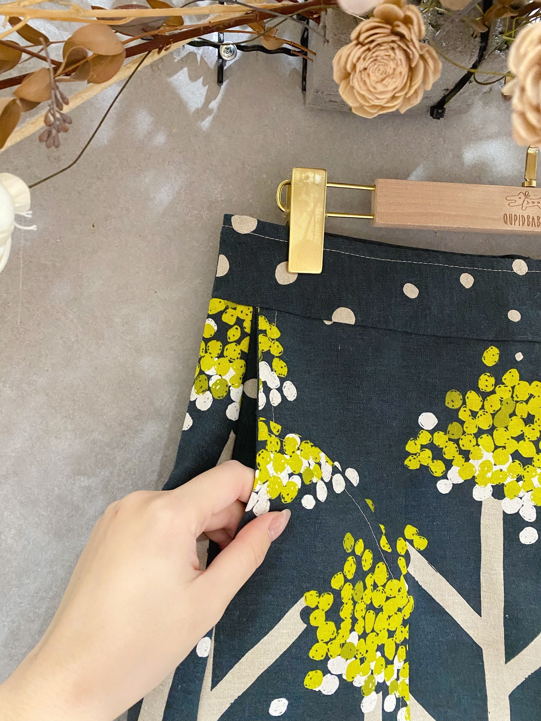 墨綠樹 媽咪連褲短裙（M）