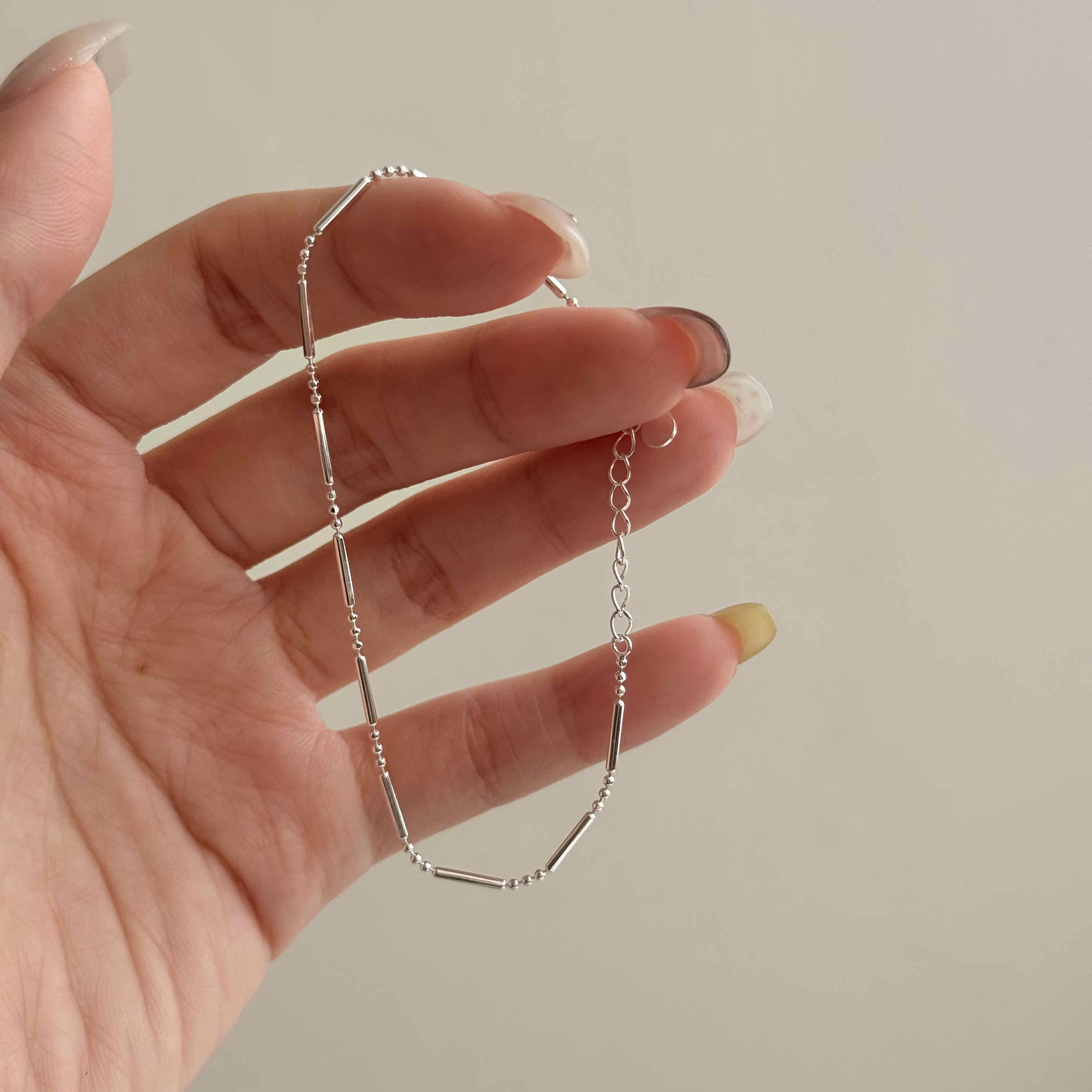 🇰🇷925 silver 閃閃銀條手鍊