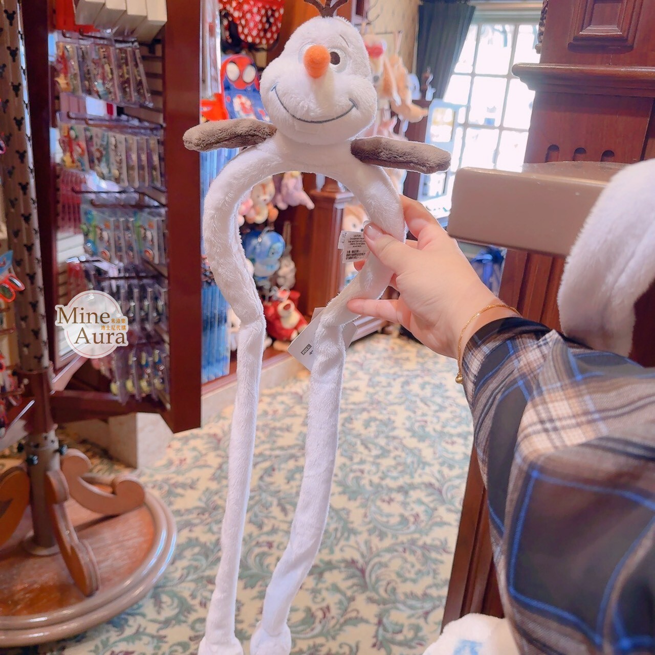 雪寶 Olaf 絨毛 造型 可動設計 髮圈 髮箍 冰雪奇緣 Frozen -香港迪士尼樂園