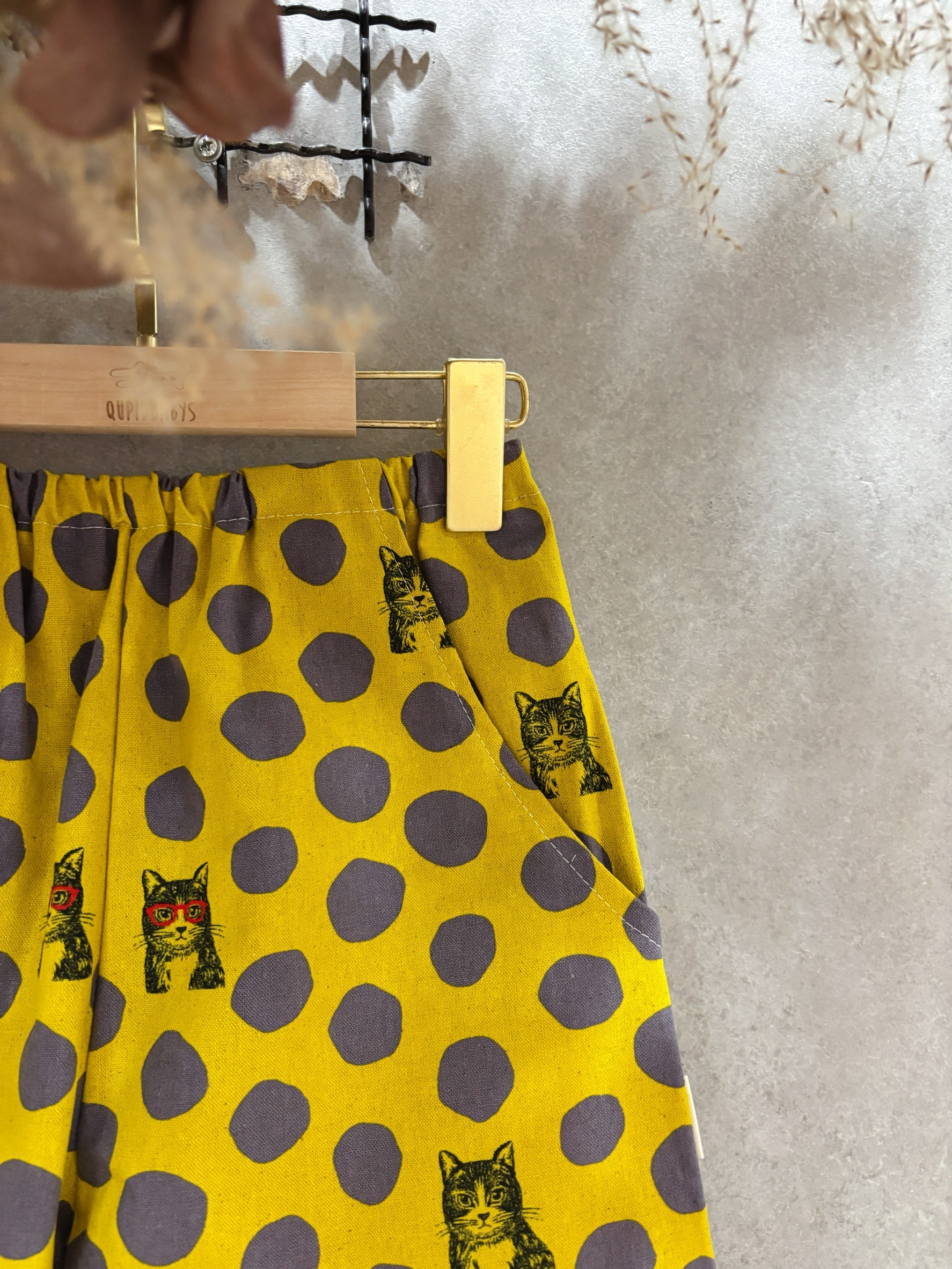 古家紅眼鏡貓咪 口袋短褲（120）