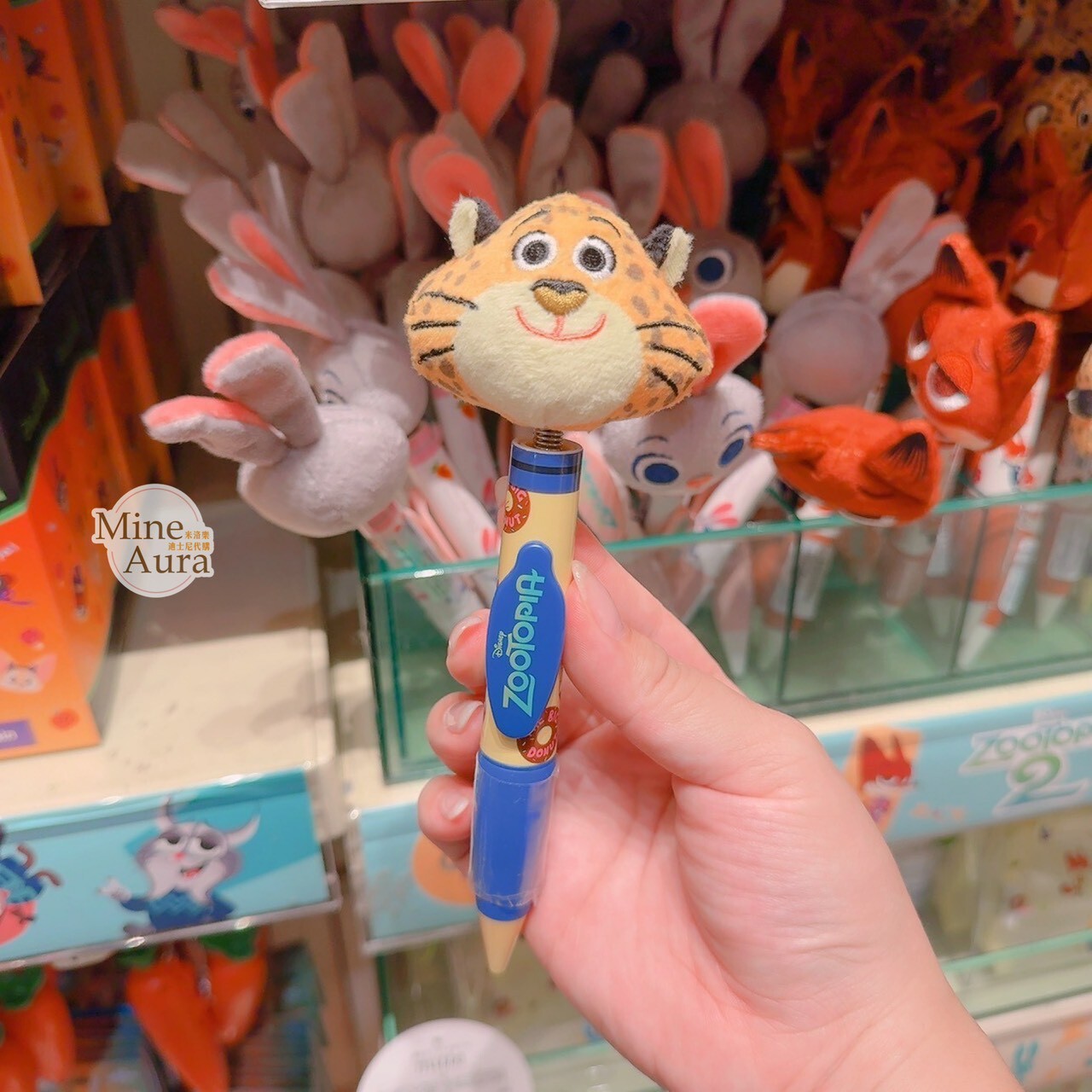 洪金豹 Benjamin Clawhauser 絨毛大頭搖頭 圓珠筆 動物方城市 Zootopia -香港迪士尼樂園