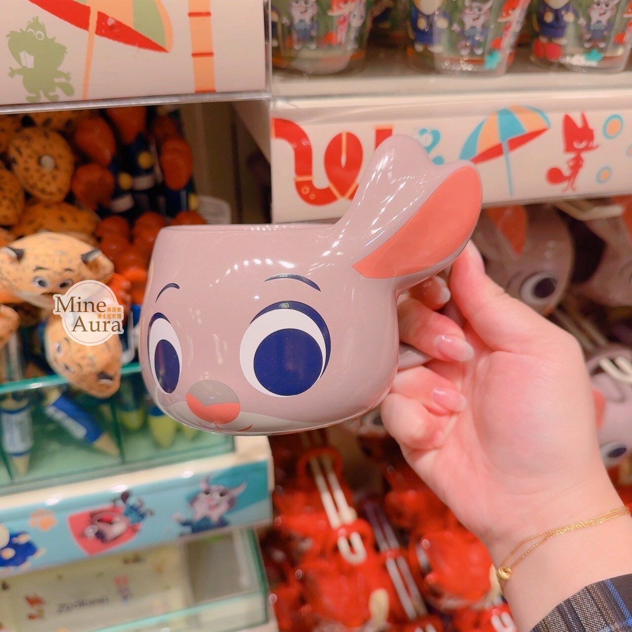 哈茱蒂 Judy 兔 立體大頭造型 陶瓷馬克杯 水杯 動物方城市 Zootopia -香港迪士尼樂園