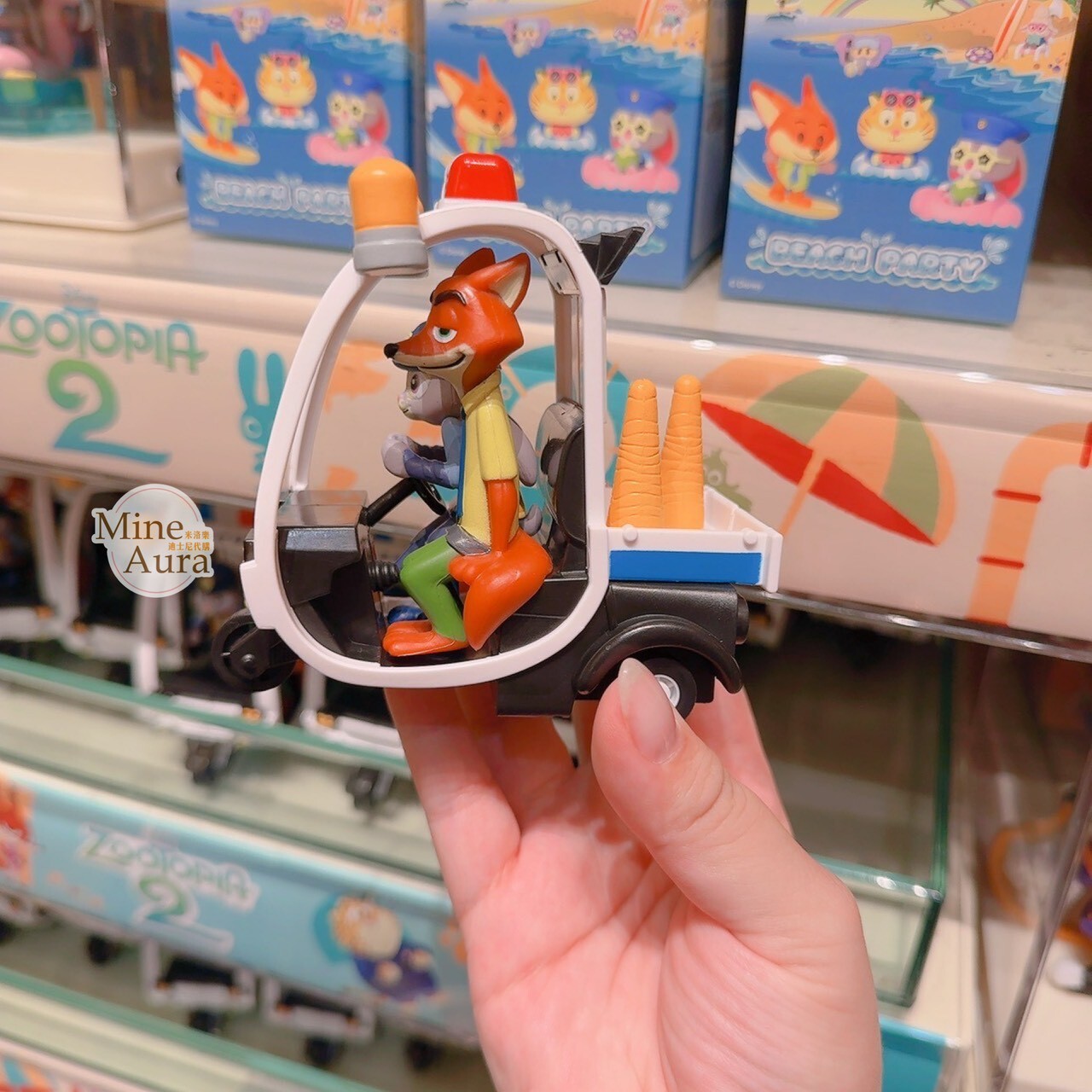 哈茱蒂 Judy 兔 胡尼克 Nick 警車造型 玩具 迴力車 動物方城市 Zootopia -香港迪士尼樂園