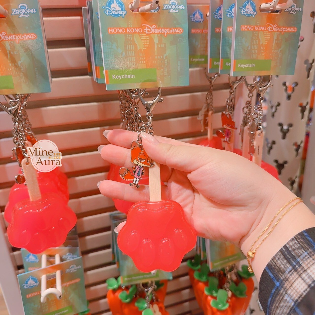 動物方城市 Zootopia 腳丫冰棒 造型 鑰匙圈 吊飾 -香港迪士尼樂園