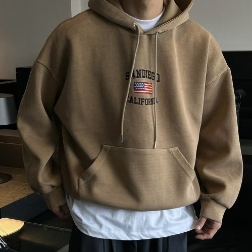 URBAN 水洗 刺繡LOGO 連帽 帽踢 四色 長袖服飾 秋冬款 韓國代購