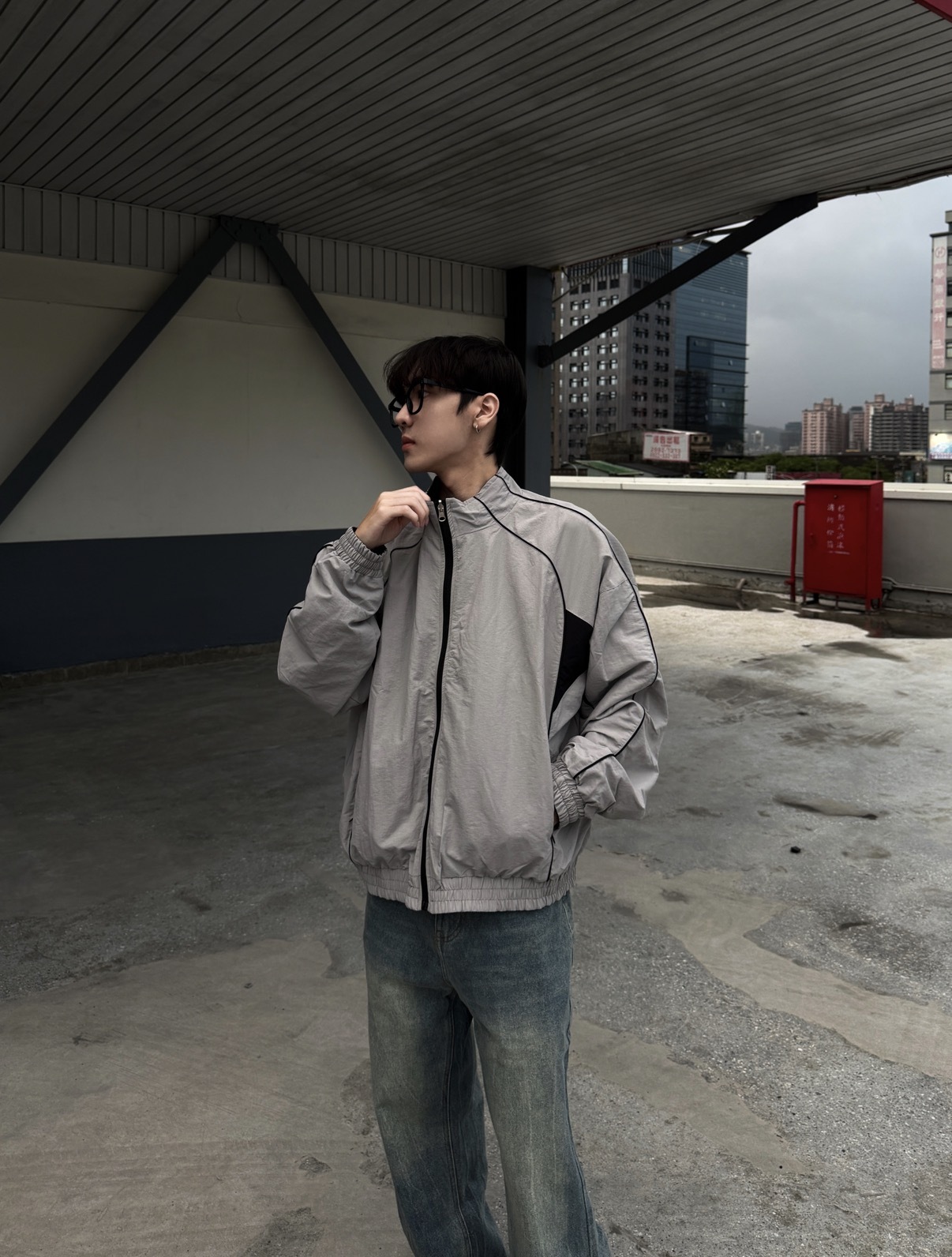 (部分現貨) 韓系質感尼龍防風外套 雙面可穿式
