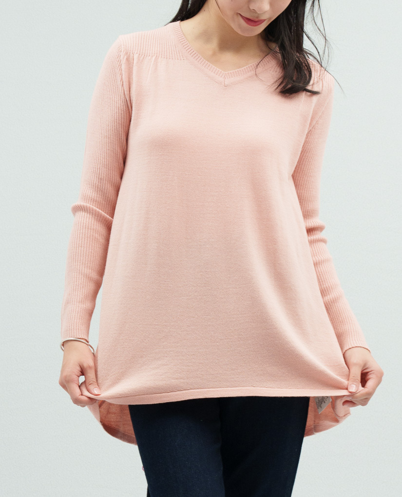 顯瘦羊毛衣層次感設計