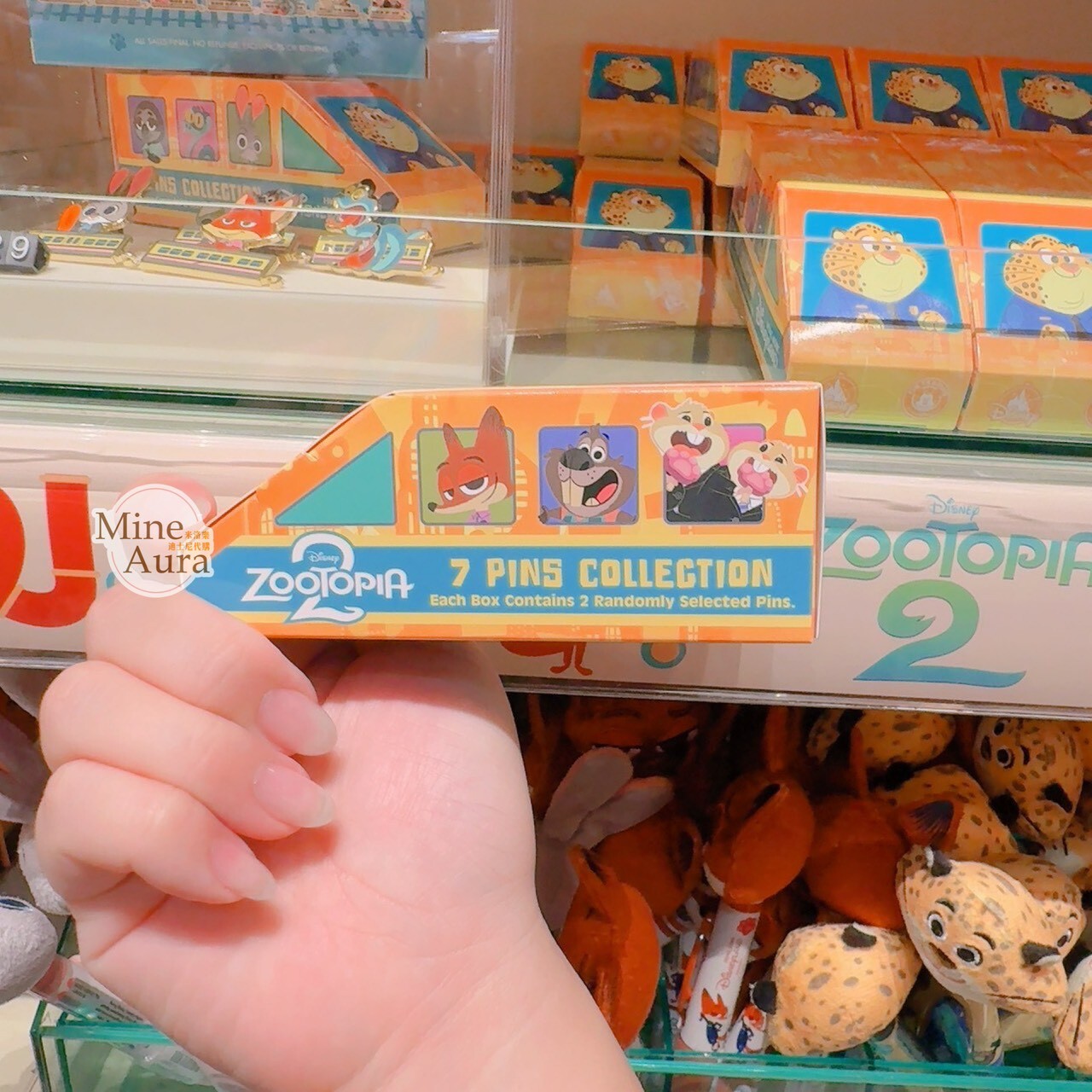 動物方城市 Zootopia 圖案 列車 造型 徽章 PIN 盲選盒 盲盒 -香港迪士尼樂園